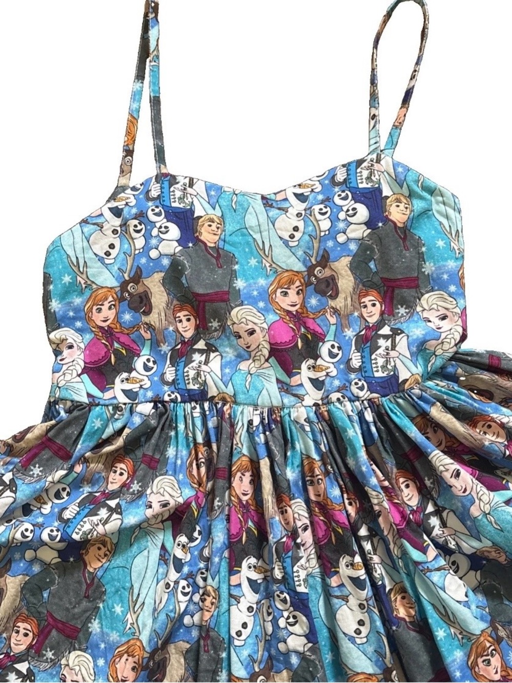 Wild Rich Kids Disney Frozen Girls Tie Back dress size 12 Anna Elsa